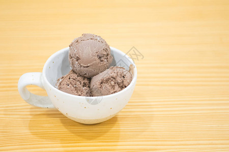 自己制的巧克力冰淇淋图片