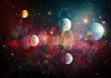 外太空的行星恒星和系图片