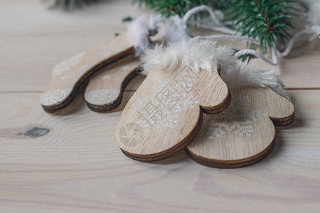 木制圣诞装饰品图片