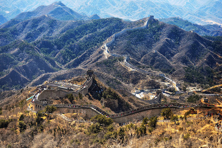 北京附近山区的长城图片