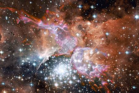银河系星场星云深空恒星群科幻小说艺术美国航天局提供的这背景图片