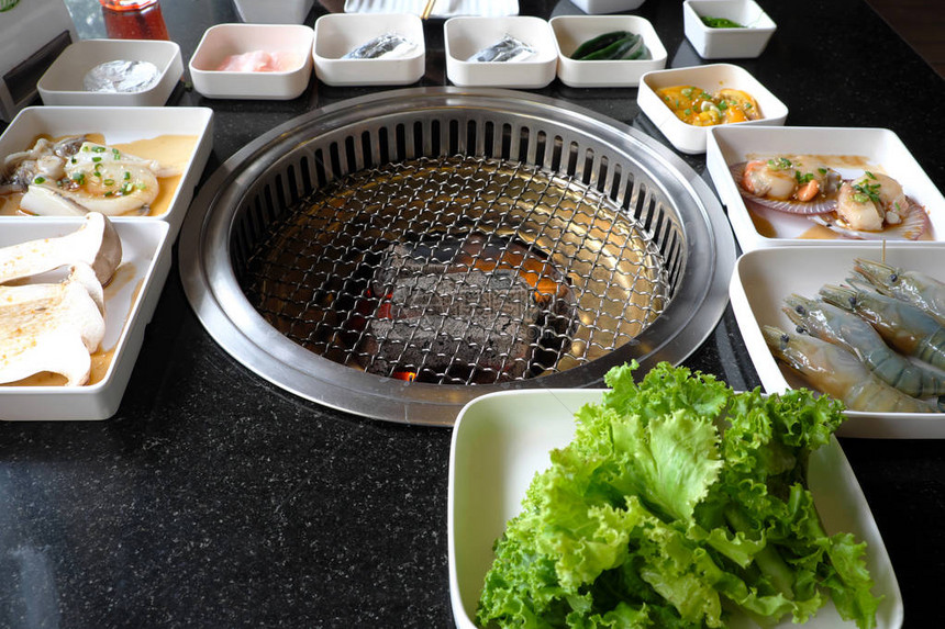 韩式海鲜烤图片