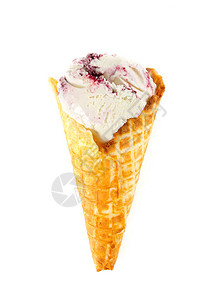 美味的蓝莓冰淇淋图片