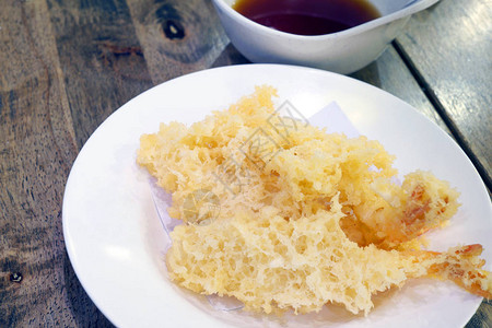 可口虾天妇罗传统日本食物图片