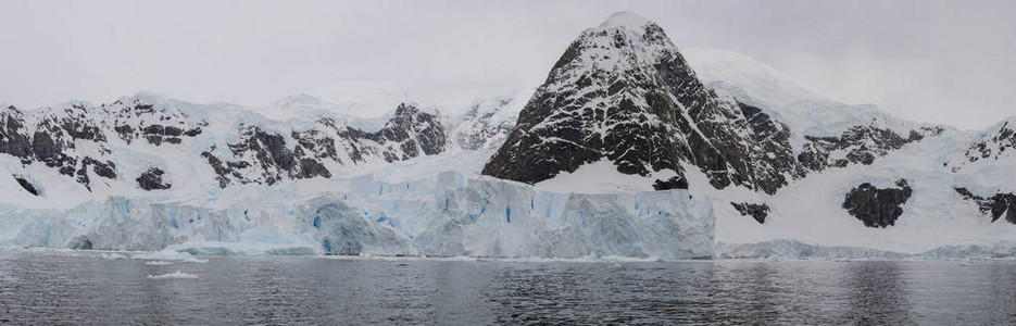 南极洲美丽的冰川图片