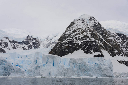 南极冰川景观图片