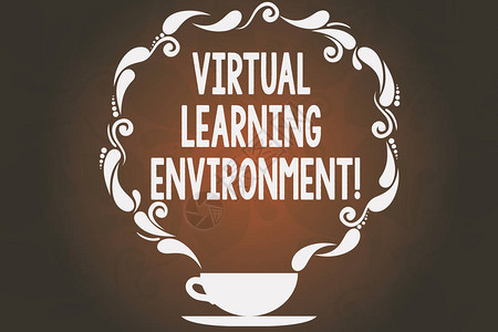 虚拟学习环境基于网络的平台的商业概念教育技术奖杯和肥皂饼背景图片