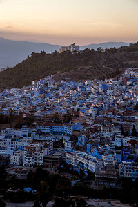 摩洛哥蓝色城市Ceasterc图片