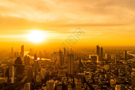 曼谷市风景泰国建筑和建筑的美丽外表以图片