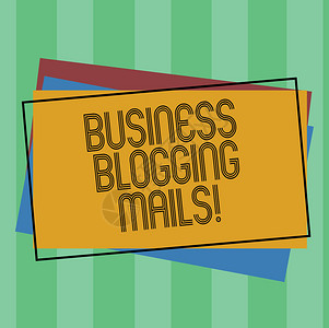 文字书写文本商业博客邮件在线期刊的商业概念或网站一堆空白矩形轮廓不同图片