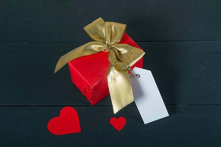 适合情人节圣诞节新年或生日的礼品图象带有复制版面背景图片
