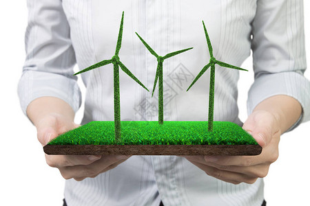 绿色能源供应与解决方案概念图片