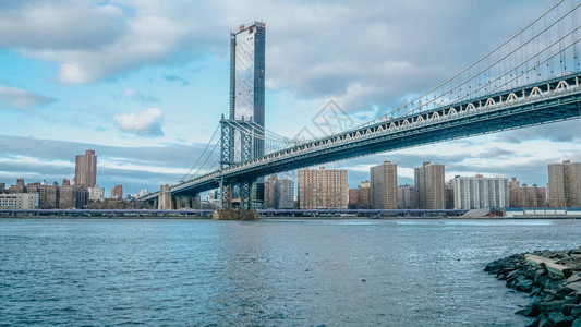 纽约著名的曼哈顿大桥图片