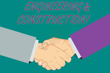 概念手写显示工程和建筑商业照片展示将技术知识应用于基础设施胡分析握手图片