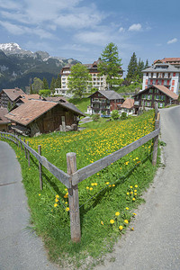 瑞士文根乡村风光图片