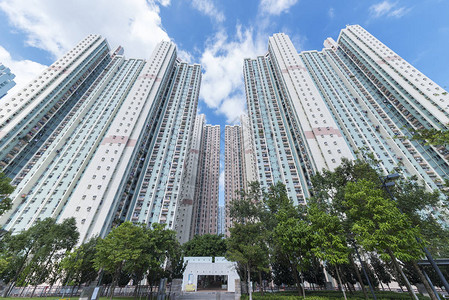 香港市高层住宅楼图片