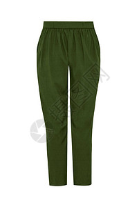 时髦的绿色女短腿裤被图片