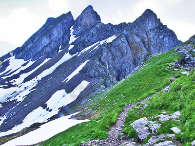 AppenzellAlps山脉高施拉峰顶图片
