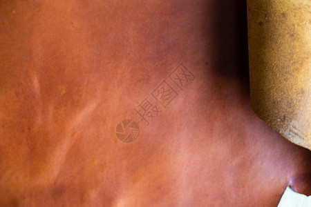 棕色植鞣真皮背景纹理图片