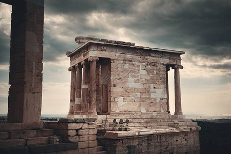 希腊雅典卫城的雅典娜耐克神庙图片
