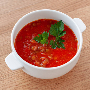 番茄扁豆汤图片