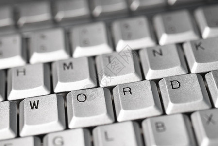 键盘按钮上字母的单词图片