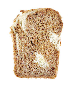 小麦和黑麦面粉制成的面包一条面图片