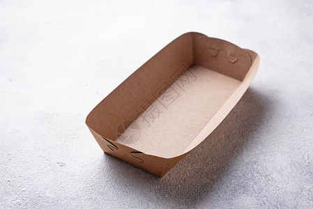 纸制环保快餐容器背景图片