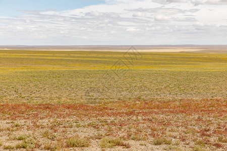 蒙古戈壁沙漠中的蒙古风景图片