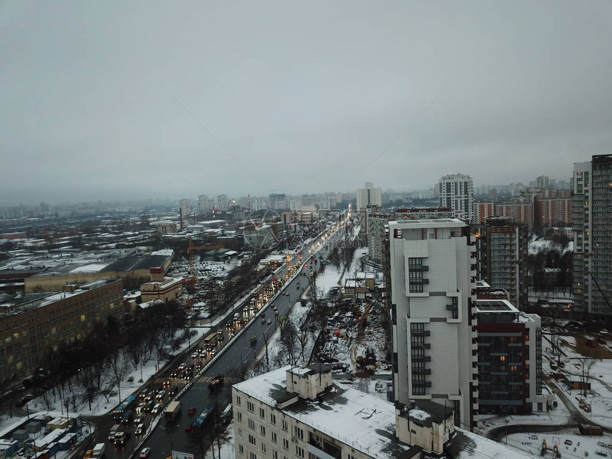 莫斯科全景光图片