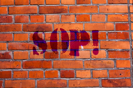 显示Sop的文本符号商业照片文本标准操作程序规则说明砖墙艺术图片