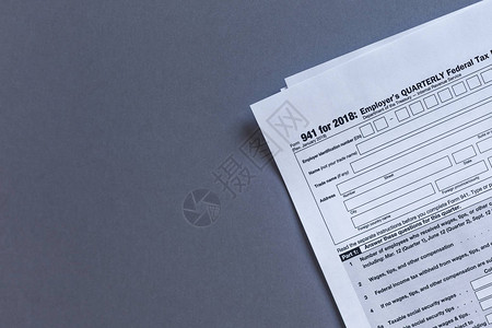 美国税务表格941雇主的背景图片