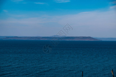 海参Ostok市的海景海洋另一边图片