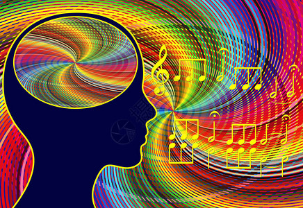 听和播放音乐会刺激脑细胞和减轻压力的症状图片