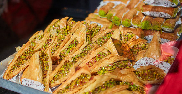 土耳其传统甜食背景图片