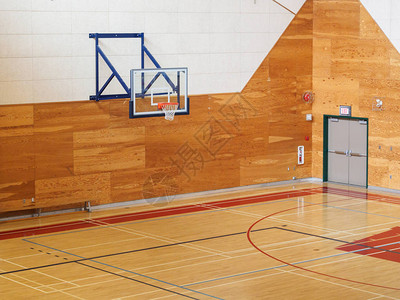 学校配备训练的篮球馆图片