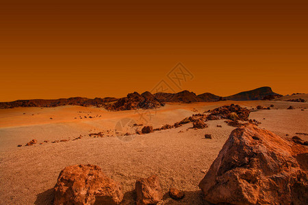 火星的地貌景观红行星的图片