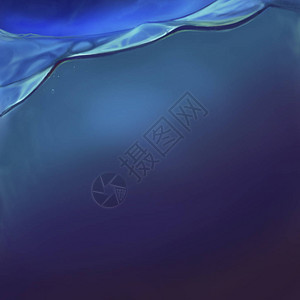 夏天水面纹理水下背景波浪效果蓝色的冥界海洋图片