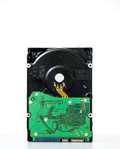 现代HDD硬盘驱动器存储计算机部分在白图片