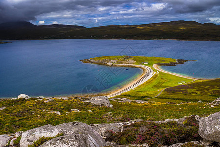 苏格兰Eriboll与LochEribol湖的LimeK图片