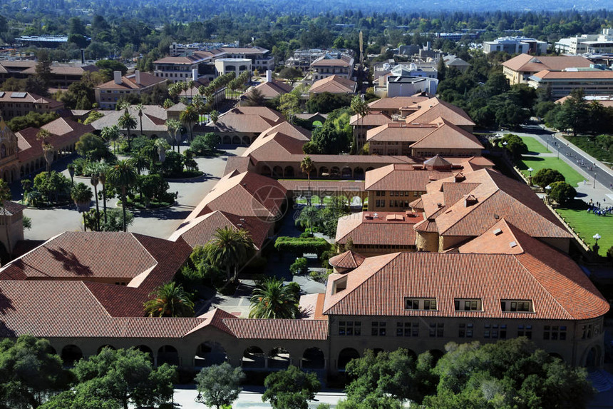 斯坦福大学主视图建筑StanfordUnive图片