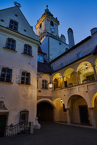 斯洛伐克夜间背景图片