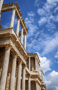 梅里达古罗马剧院的Scaenae图片