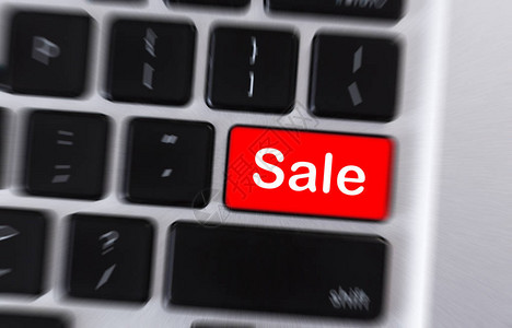 电子商务在线互联网购物笔记本电脑键盘上的图片