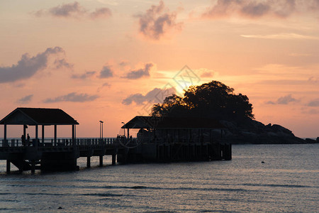 马来西亚刁曼岛的日落图片