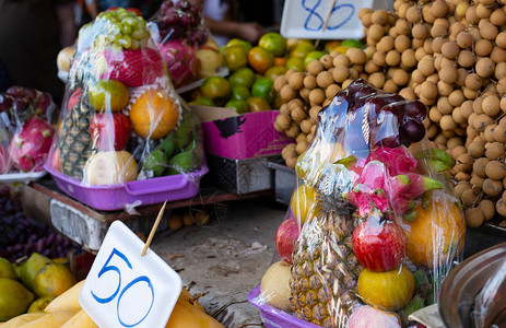 泰国市场的水果图片
