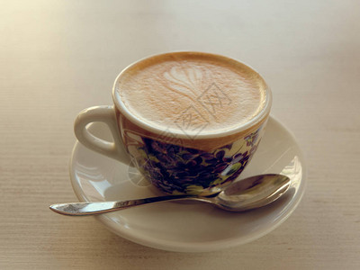卡布奇诺咖啡杯咖啡在咖图片