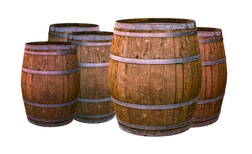 老橡木桶酒精陈酿威士忌浸渍葡萄酒赋予独特的味道酿酒图片