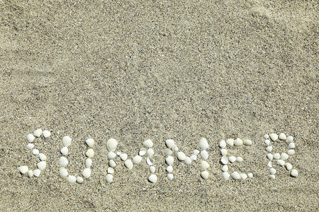 夏季海沙加刻字文字空图片