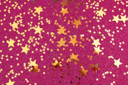 金星面粉色背景的彩蛋与闪亮星图片